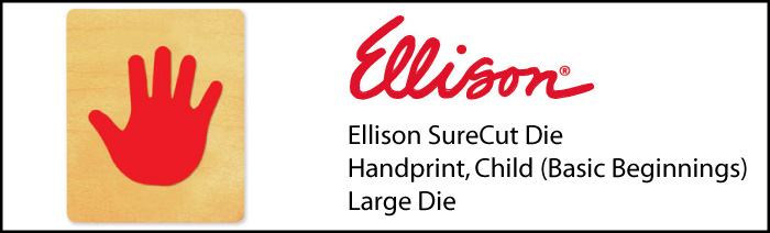 Ellison SureCut Die - Handprint, Child (Basic Beginnings) - Large Die