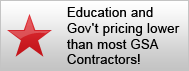 Education and Gov't Pricing Lower then most GSA Contractors